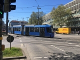 München blaues Tram