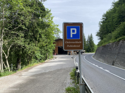 Adelboden_Parkplatz_Cholerenschlucht