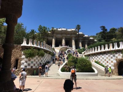 Guell-Park-Barcelona-Eingangsbereich