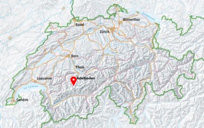 Schweizerkarte Engstligenalp = Engstligen Wasserfälle