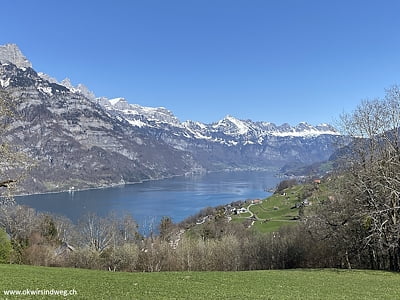 Panoramawanderung am Walensee, von Filzbach nach Mühlehorn