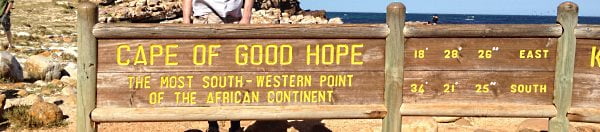 Cape of Good Hope - Kap der guten Hoffnung Koordinaten