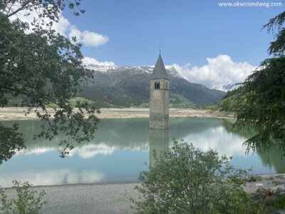 Vinschgau Denkmal - Turm im Reschensee