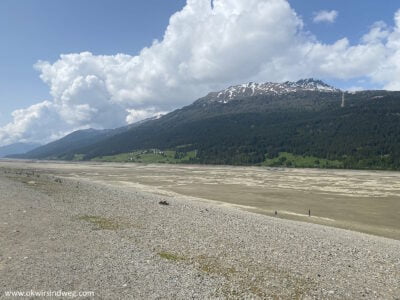 leerer Reschensee - leerer Stausee