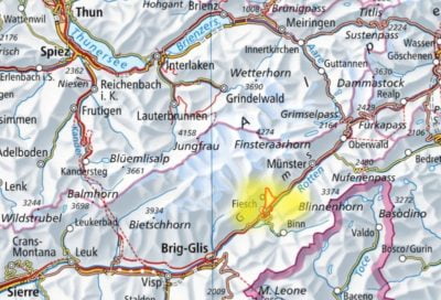 Standort Hängebrückenwanderung - wanderung gomsbridgee