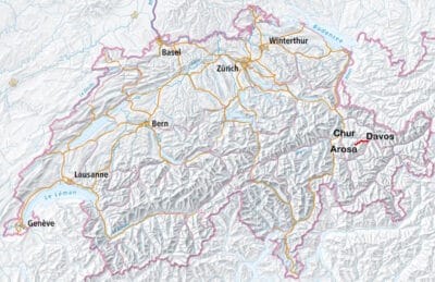 Standort Wanderung Arosa Davos