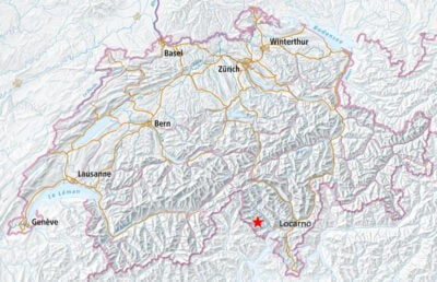 Scheizerkarte Typische Tessinerwanderung: Wanderung von Gresso nach Russo im Onsernonetal