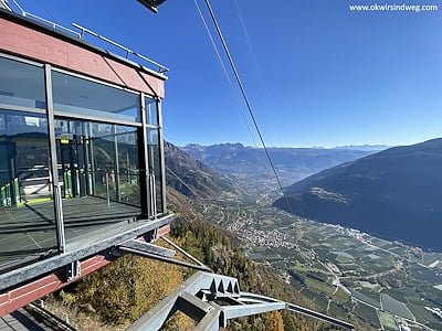 Wanderung Südtirol, Meraner Höhenweg, 1000 Stufen Schlucht