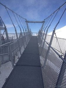 Höchstgelegene Fussgängerhängebrücke Europas