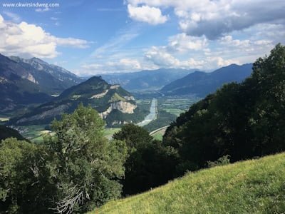 Walserberg, Palfries, Mels, Sargans, Flums, Wanderung