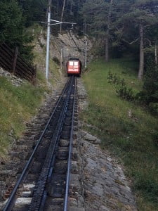 Dei steilste Zahnradbahn der Welt